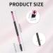 12-Piece Dual-Ended Eyebrow Brush Set - Precision Shaping & Filling with Spoolie Brush - Black Handle & Pink Tube - International Shipping - Buy Online on GoSupps.com