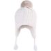 LANGZHEN Toddler Winter Hat Earflap Knit Cap Fleece Lined Beanie - White (6-12 Months) - Buy Online on GoSupps.com