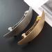 Set of 2 French Hair Barrettes - Gold and Silver Spring Clips for Women - Oval Hair Jewelry - Buy Online on GoSupps.com