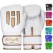 Hawk Sports Boxing Gloves for Men and Women with Foam Padding for Throwing Knockout Punches with Power and Confidence White 16 oz