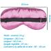 2-Piece Silk Sleep Mask Set - Adjustable Eye Masks for Side Sleepers | Light Blocking for Men Women & Kids - Black & Purple - Buy Online on GoSupps.com