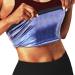 BODYSUNER Waist Trainer Trimmer Sweat Belt Band for Women Lower Belly Fat Sauna Slimming Belt Suit Workout Blue Large-X-Large