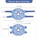 NEWGO Cooling Eye Mask - Hot & Cold Therapy Gel Beads - Migraine Relief, Puffy Eyes, Sinus Pain, Acne Headaches - Dark Blue - Buy Online on GoSupps.com