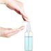 6 Pack Transparent Travel Bottles Pump Dispenser Set with Funnel - 100 ml - White | Ideal for Flight, Airport, Holiday - 7 Piece Set - Buy Online on GoSupps.com