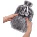 VIROSA Hot Water Bottle with Cozy Fluffy Cover - Large 2L Capacity for Pain Relief (Dark Grey) - Buy Online on GoSupps.com