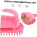 Tovinanna 2-Piece ABS Hairbrush & Shampoo Massage Device for Thin Hair - Pink Hair Cleaning Brush for Men & Women 10.5x7x5.5cm - Buy Online on GoSupps.com