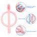 Airfish Baby Biting Toys - BPA-Free Silicone Toothbrush Teething Aids (2 Pack) for 3 Months+ Massage Gums in Peach Pink & Gray - Buy Online on GoSupps.com