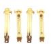 ALLinONE Gold Plated French Barrette Hair Clips for DIY Craft Project (60mm-20pcs)