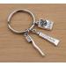 TARAKI Ancient Silver Toothpaste & Toothbrush Keychain | Unique Toothbrush Keyring & Zipper Pull - International Shipping - Buy Online on GoSupps.com
