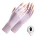 Uv shield gloves nails 1 pair gel manicure gloves anti -uv protection fingerless gloves nail gloves protect hand in front of uv lamp Upf50+ uv protection fingerless gloves for manicures dryer