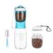 Dog Water Bottle, Large 19OZ Capacity Dog Water Bottle Dispenser Portable, Dog Travel Water Bottle for Walking with Food Container, Portable Water Bottle for Dog BLUE