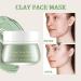 Mung Bean Clay Mask - Cleansing Face Mask Mud Mask For Balance Water And Oil Deep Hydrating Skin Smooth And Tender Clay Face Mask Improve Pore Acne-Prone & Oily Skin Face Masks Skincare 120g - Buy Online on GoSupps.com