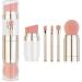 5 in 1 Makeup Brush Portable Electroplated Soft Hair Eyebrow Eyeshadow Brush for Office Lady (Electrogilding) - Buy Online on GoSupps.com