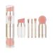 5 in 1 Makeup Brush Kit | Portable Super Soft Fiber Brushes for Eyeshadow & Powder | Premium Synthetic Makeup Brushes for Women - Buy Online on GoSupps.com