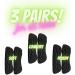 3 Pairs Silicone Heel Grips for Men/Women - Anti-Slip Gel Liners for Loose Heels, Multi-Size Inserts, Improve Fit - Black - Buy Online on GoSupps.com