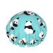Cute Panda Shower Cap Elastic Reusable Double Layers Bath Cap Waterproof Exterior PEVA Lining Hair Bonnet for Women (1 pieces)