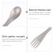 Veemoon Metal Forks 3pcs 2 1 Stainless Steel Spoon Fork Survival Backpacks School Stainless Steel Cutlery Light Cake - Buy Online on GoSupps.com