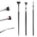 3PCS Mascara Fan Brush Folding Angle Scalloped Lash Brush Angled Fan Shaped Eyelash Brush Eyelash Eyebrow Brush Lash Wand Brush Makeup Tool For Upper Lower Eye Lash No Smearing Clumping
