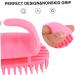 Iwowhero 2 Piece Hairbrush Set - ABS Scalp Washer & Massage Brush - Pink Shampoo Scalp Cleaner Device for Adults - 10.5x7x5.5cm - Buy Online on GoSupps.com