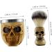 Villcase Men s Suit Stationery Box Set | Desk Organizer with Pen Holder Shaving Brush & Razor Holder - Portable Nylon Hairbrush & Skull Design - Buy Online on GoSupps.com
