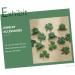 EXCEART Earrings 20 pcs Shamrock Ornament Novel Four- Shape Keychain Sequins Bead Alloy Making Home Green - Buy Online on GoSupps.com