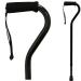 PCP Adjustable Standard Offset Handle Cane Bariatric Foam Grip Wrist Strap Black