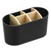 Toothbrush holder with 6 compartments toothbrush organizer toothbrush holder with partition walls with 4 toothbrush compartments + 2 toothpaste roofs