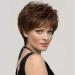 European & American Fashion Ladies Short Curly Hair Brown Micro Roll Full Wig | Natural Light Brown Color - Buy Online on GoSupps.com