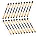 Healeved 20pcs Double Ended Eyeshadow Brush Eye Makeup Tool Makeup Eyeshadow Brush Small Eyeshadow Brush Eye Shadow Makeup Brush Makeup Brush for Women Eyeshadow Makeup Brush Eye Makeup Kit 12.50X0.50X0.50CM Golden