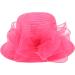 Lady Church Derby Dress Cloche Hat Fascinator - Rose Tea Party Wedding Bucket Hat - Buy Online on GoSupps.com