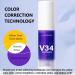 V34 Toothpaste - Purple Teeth Whitening & Tooth Stain Removal | Best Tooth Color Corrector for a Radiant Smile - Buy Online on GoSupps.com