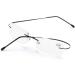 ZUVGEES 3 Pack Rimless Metal Blue Light Filter Reading Glasses - Lightweight Anti-Blue Computer Glasses for Men & Women | 2.0x Magnification - Buy Online on GoSupps.com