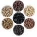 Kullke 1000 Pcs 4.5mm Micro rings Silicon Lined Micro Rings Silicone Nano Beads for 0.5g/0.7g I Tip Stick Hair Extensions Aluminum Micro Rings Silicone Nano Rings Beads 4.5mm #1 Black 4.5mm 1000pcs #1 Jet Black