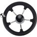 Pebbly Beach 11 Marine Boat Steering Wheel - Stainless Steel 5 Spoke with Knob and Foam Grip - Buy Online on GoSupps.com