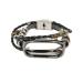 Leather Strap Watch Strap Adjustable Vintage Durable Flexible Replacement Metal Watch Strap For Men For Everyday (Black and Black)