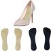 2 Pairs Gel Cushioning Inserts for Women - Non-Slip Adhesive Heel Insoles for Pumps Sandals & Flats - Velvet Shoe Pads in Black & Beige - Buy Online on GoSupps.com