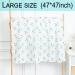 Norinori Muslin Squares Baby Swaddle Blanket - 100% Soft Cotton, Breathable & Durable - Blue, 47x47inch - Multi-Use, Reusable Newborn Essentials - Buy Online on GoSupps.com