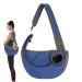 Pet Sling Carrier for Small Dogs |CAT CARRIER TOTE BAG Shoulder Bag - Adjustable Cat Sling Carrier Washable Soft Breathable Dog Carrying Sling for Puppy Cats Small Dogs Neflum L denim color