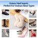 Premium Leather Heel Pads Inserts for Shoes - 4 Pieces (Beige) | Prevent Heel Pain, Rubbing & Blisters - Unisex Cushions for Improved Shoe Fit - Buy Online on GoSupps.com