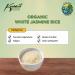 Koalakoi ORGANIC Certified White Jasmine Rice | Easy to cook soft texture sweet flavour fragant rice | Premium quality non-GMO Natural rice grain no Additives or Preservatives (1.8kg) - Buy Online on GoSupps.com