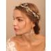 Deniferymakeup Bridal Floral Rhinestone Headband Rhinestone Earring Set Gold Wedding Accessories for Women and Girls - Buy Online on GoSupps.com