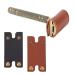Amijoux razor plane cover made of leather double edge razor head protection sheath Safety Razor Blade Guard Shaving Travel cover razor protective shell Accessories suitable for the trip