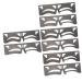 FOMIYES 8 Pcs Eyebrow Ruler Makeup Stencil Makeup Stuff Tool Brow Shaping Stencil Sticker Eyebrow Trimming