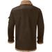 Hanxiulin Men's Plush Fleece Jacket - Warm Cuddly Outdoor Coat - Lightweight Winter Sweater in Brown - Buy Online on GoSupps.com