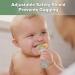 Haakaa Baby Toothbrush - 360 Food Grade Silicone Baby Toothbrush for 6M+ with Shield & Base Design (Blue) - International Shipping Available - Buy Online on GoSupps.com