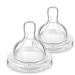 Philips Avent Anti-Colic Baby Bottle Flow 2 Nipple  2pk  SCY762/02 Flow 2 2 Count (Pack of 1)