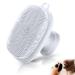 VWMYQ Silicone Face Scrubber for Men Facial Cleansing Brush Silicone Face Wash Brush Manual Waterproof Cleansing Skin Care Face Brushes for Cleansing and Exfoliating (White)