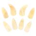 8pcs Guzheng nails thumb picks guitar picks for kids acoustic guitar plectrums Guzheng Accessories guzheng ox horn pick thin guitar picks child protective cover horns portable 2.5X1.2X0.1CM Light Yellow 03