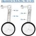Ejoyous Adjustable Training Wheels for Kids Bikes - Fits 16-22 Inch Bicycles - Silver White - Buy Online on GoSupps.com
