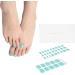 Danni & Toni Half Hardened Gel Nail Films - Cyanic Embrace Blue Glossy Gel Nail Stickers & Pedi Wraps | 37 High-Quality Nail Foil Wraps for Perfect Manicure - Buy Online on GoSupps.com